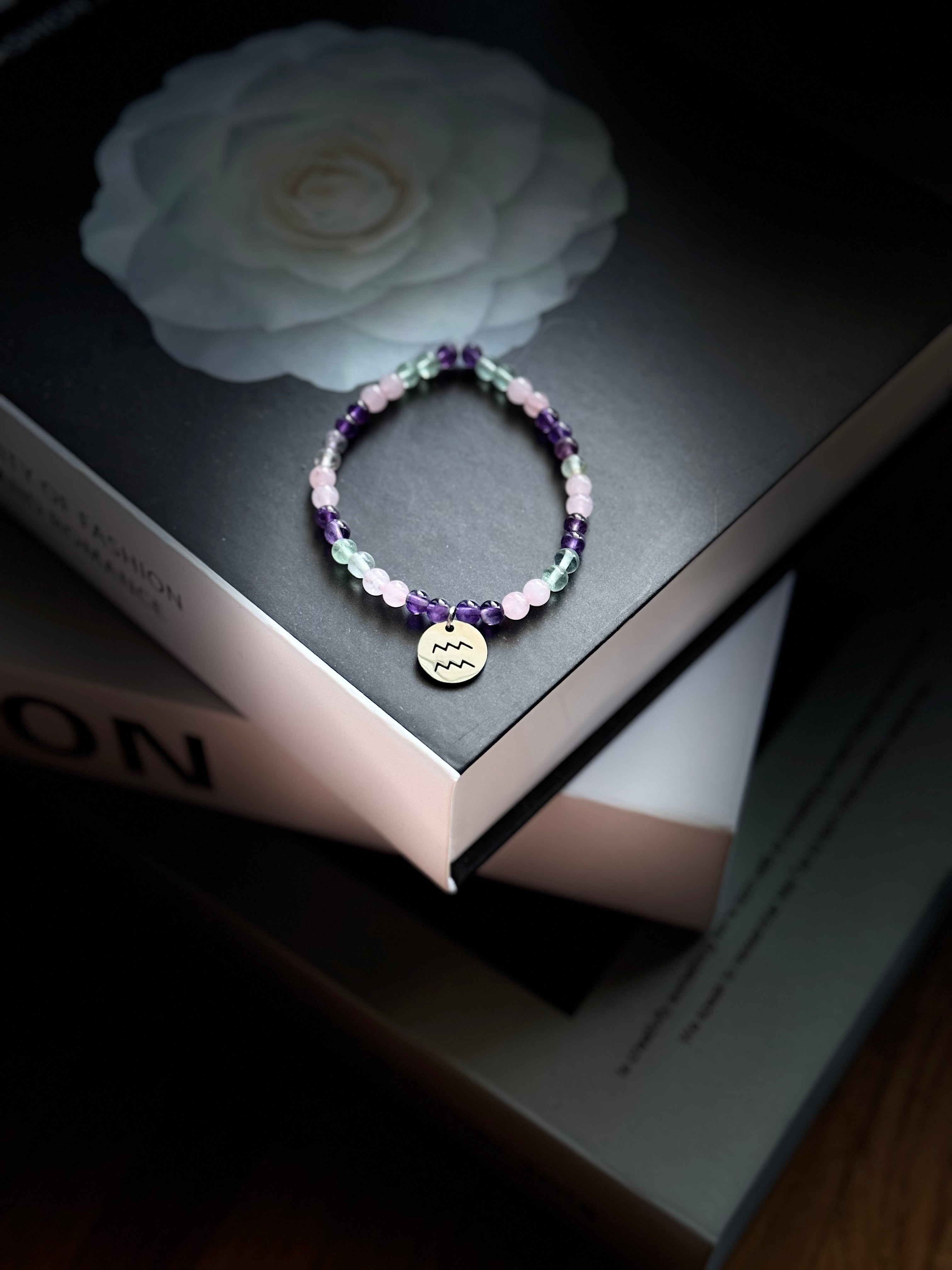 Sternzeichen Perlenarmband